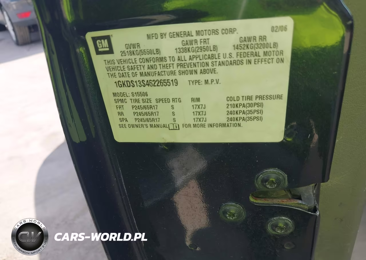 2006 GMC Envoy Sle VIN:1GKDS13S462265519 - 9