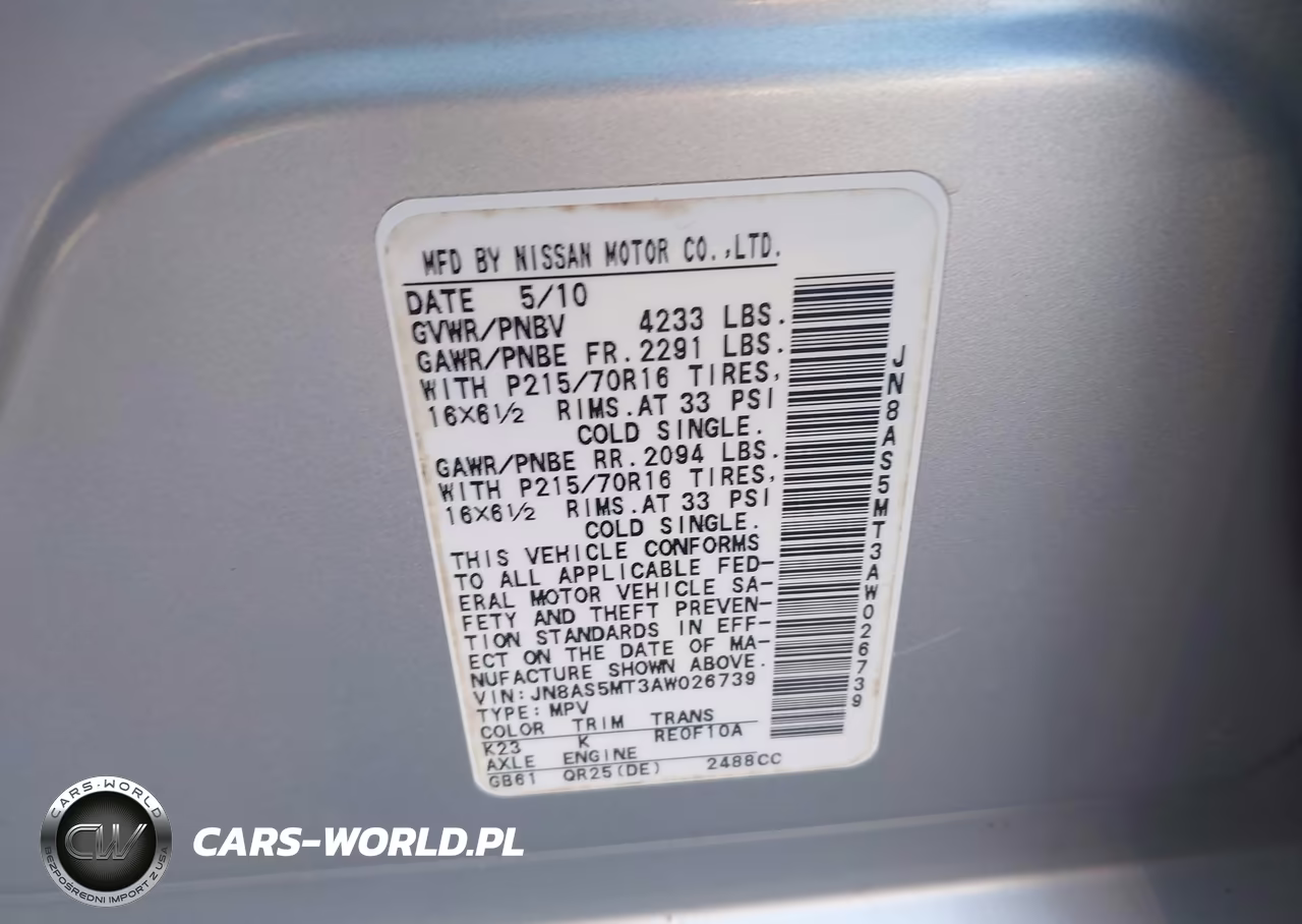 2010 Nissan Rogue S VIN:JN8AS5MT3AW026739 - 9