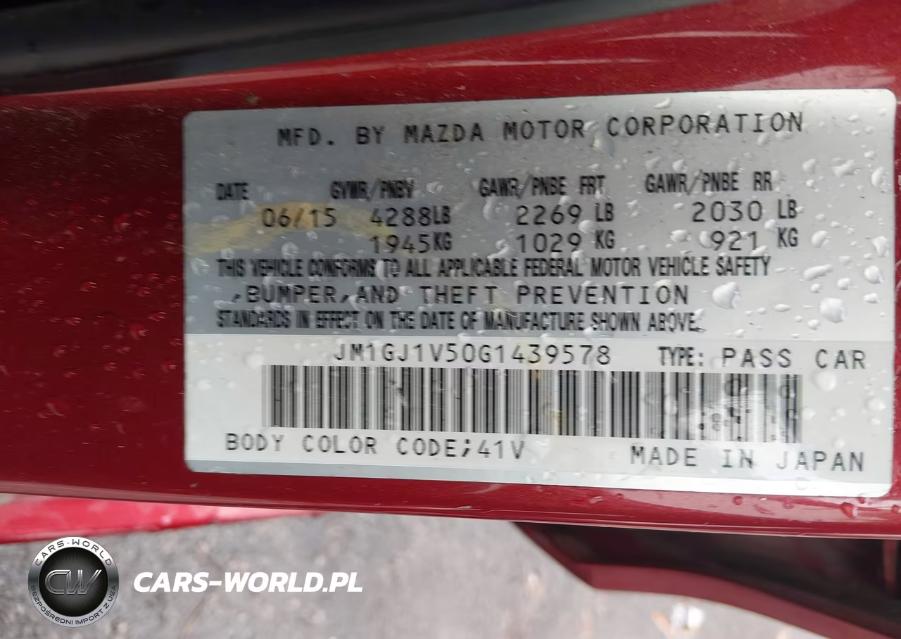 2016 Mazda Mazda6 I Touring VIN:JM1GJ1V50G1439578 - 9