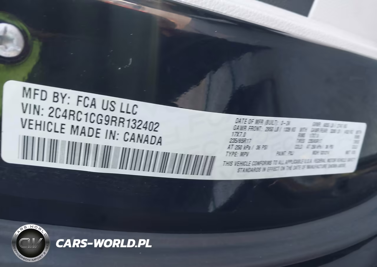 2024 Chrysler Voyager Lx VIN:2C4RC1CG9RR132402 - 9