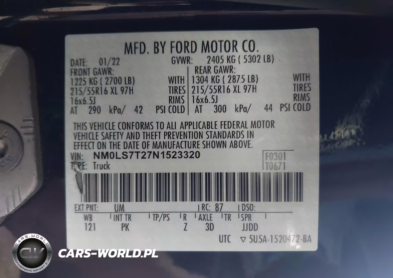 2022 Ford Transit Connect Xlt VIN:NM0LS7T27N1523320 - 9
