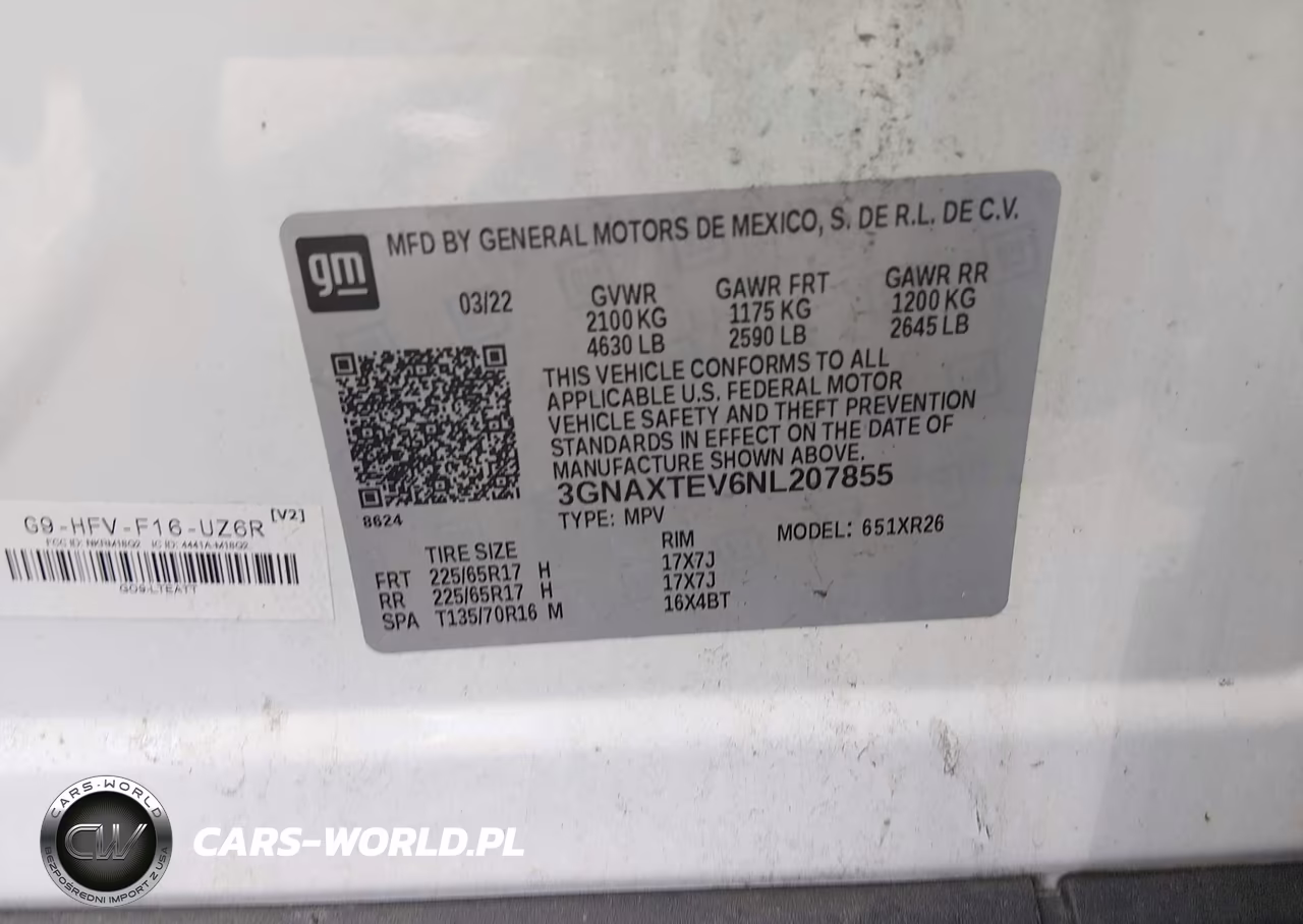 2022 Chevrolet Equinox Awd 2Fl VIN:3GNAXTEV6NL207855 - 8
