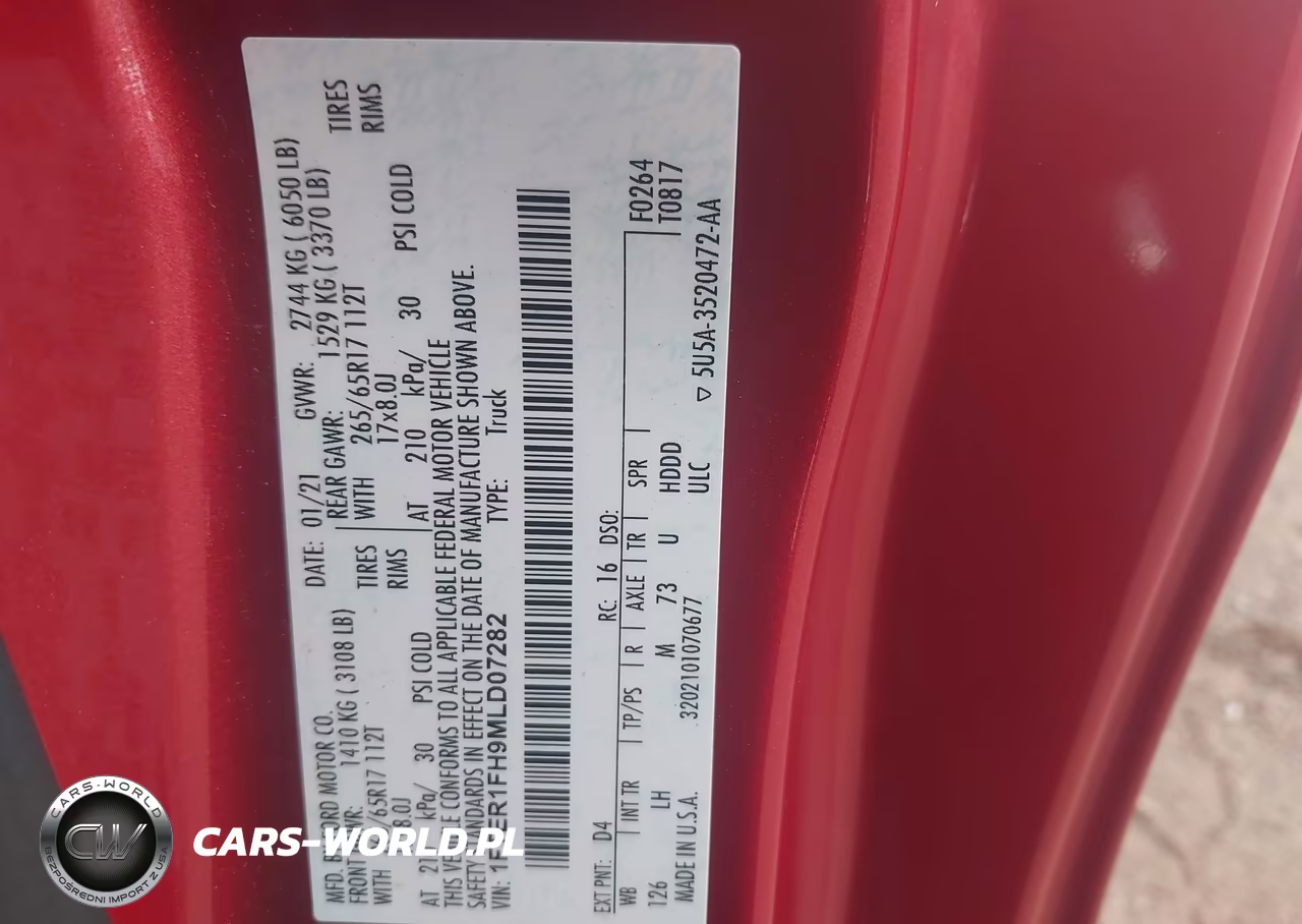 2021 Ford Ranger Xlt VIN:1FTER1FH9MLD07282 - 9