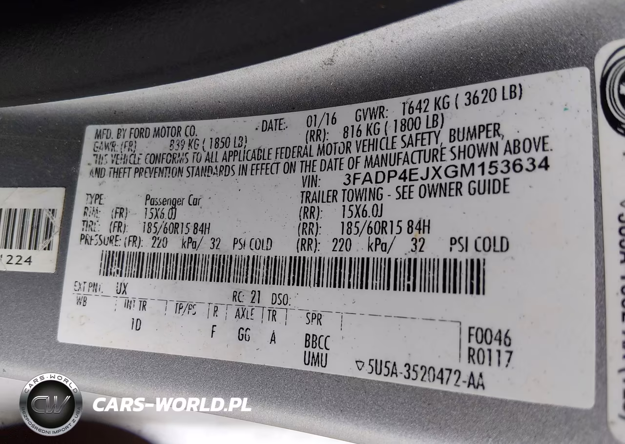 2016 Ford Fiesta Se VIN:3FADP4EJXGM153634 - 9