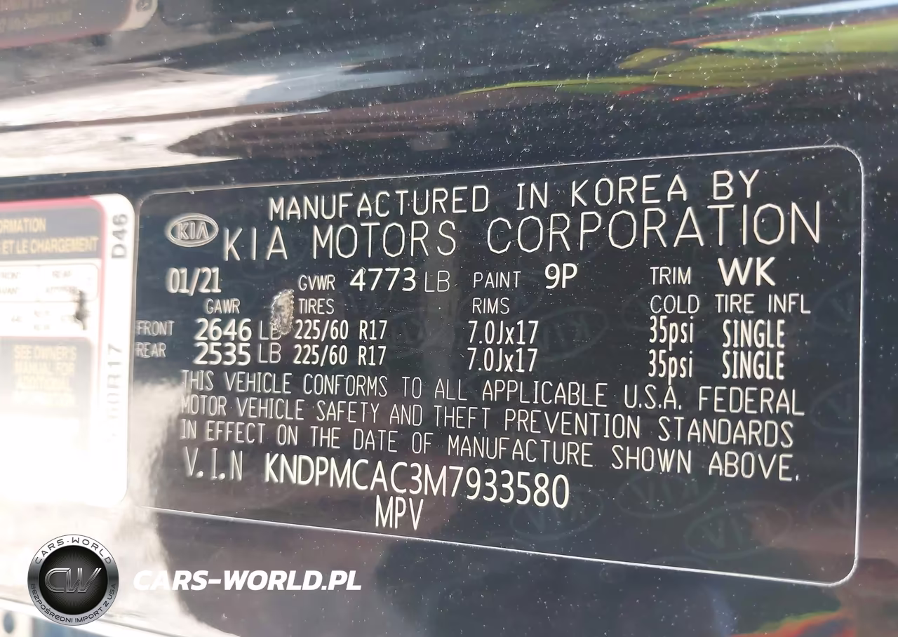 2021 Kia Sportage Lx VIN:KNDPMCAC3M7933580 - 9