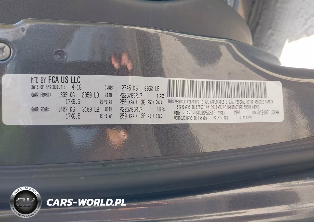 2018 Dodge Grand Caravan Se Plus VIN:2C4RDGBG6JR256519 - 9