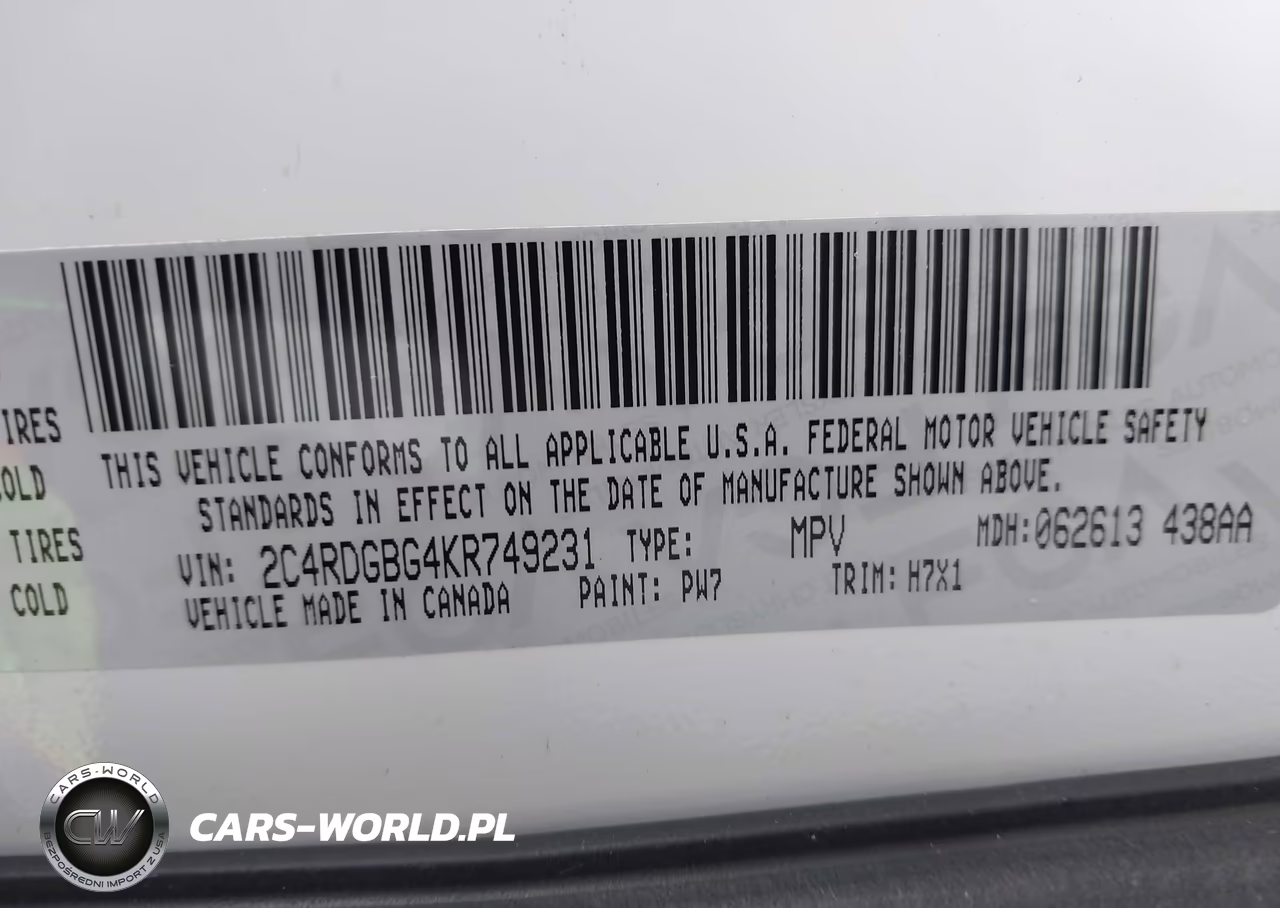 2019 Dodge Grand Caravan Se VIN:2C4RDGBG4KR749231 - 9