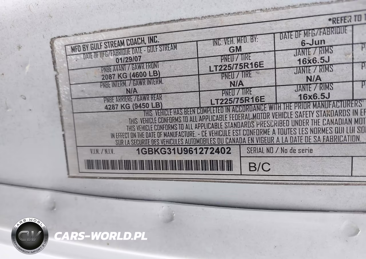 2006 Chevrolet Express Cutaway Work Van VIN:1GBKG31U961272402 - 8