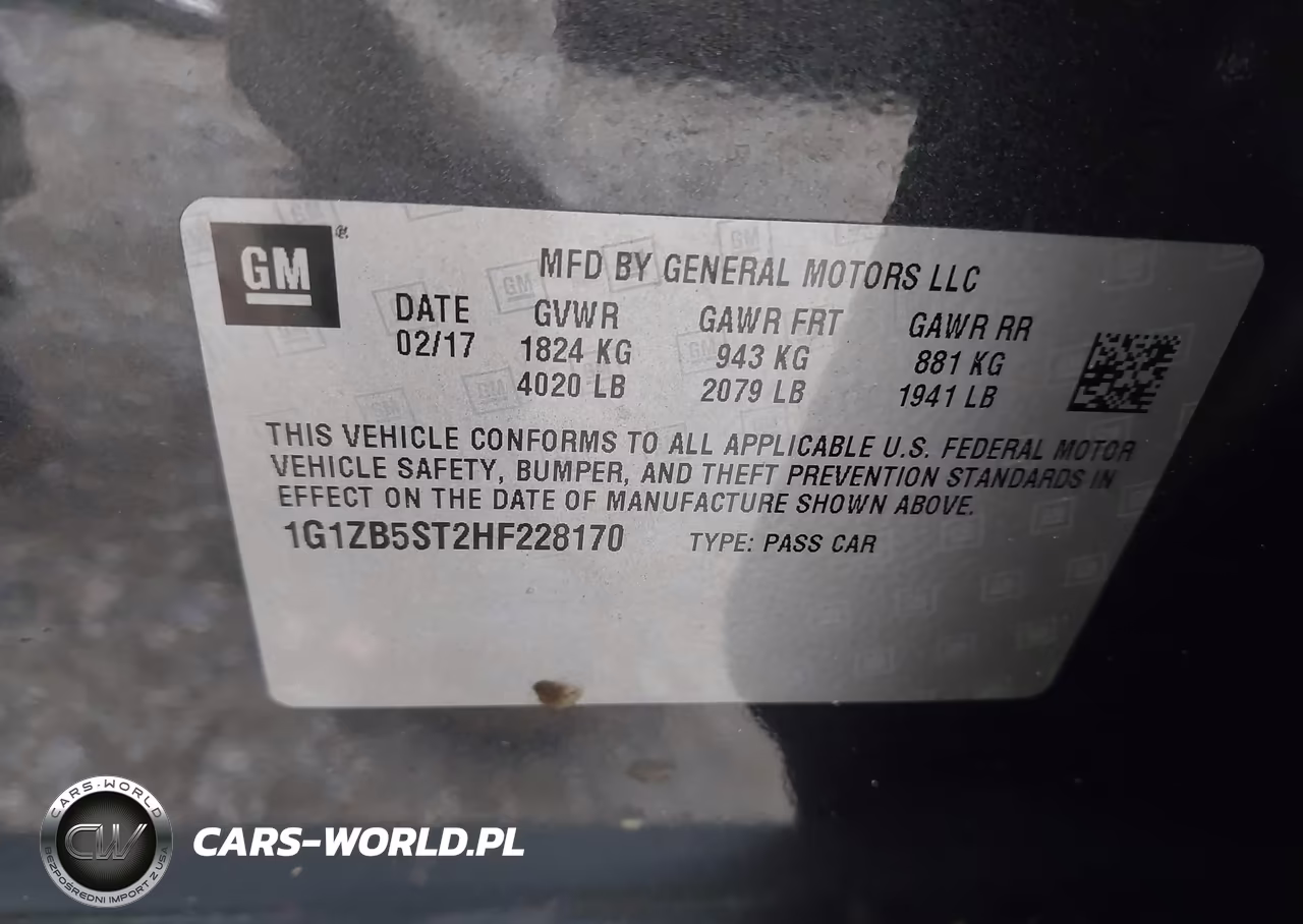 2017 Chevrolet Malibu Ls VIN:1G1ZB5ST2HF228170 - 9