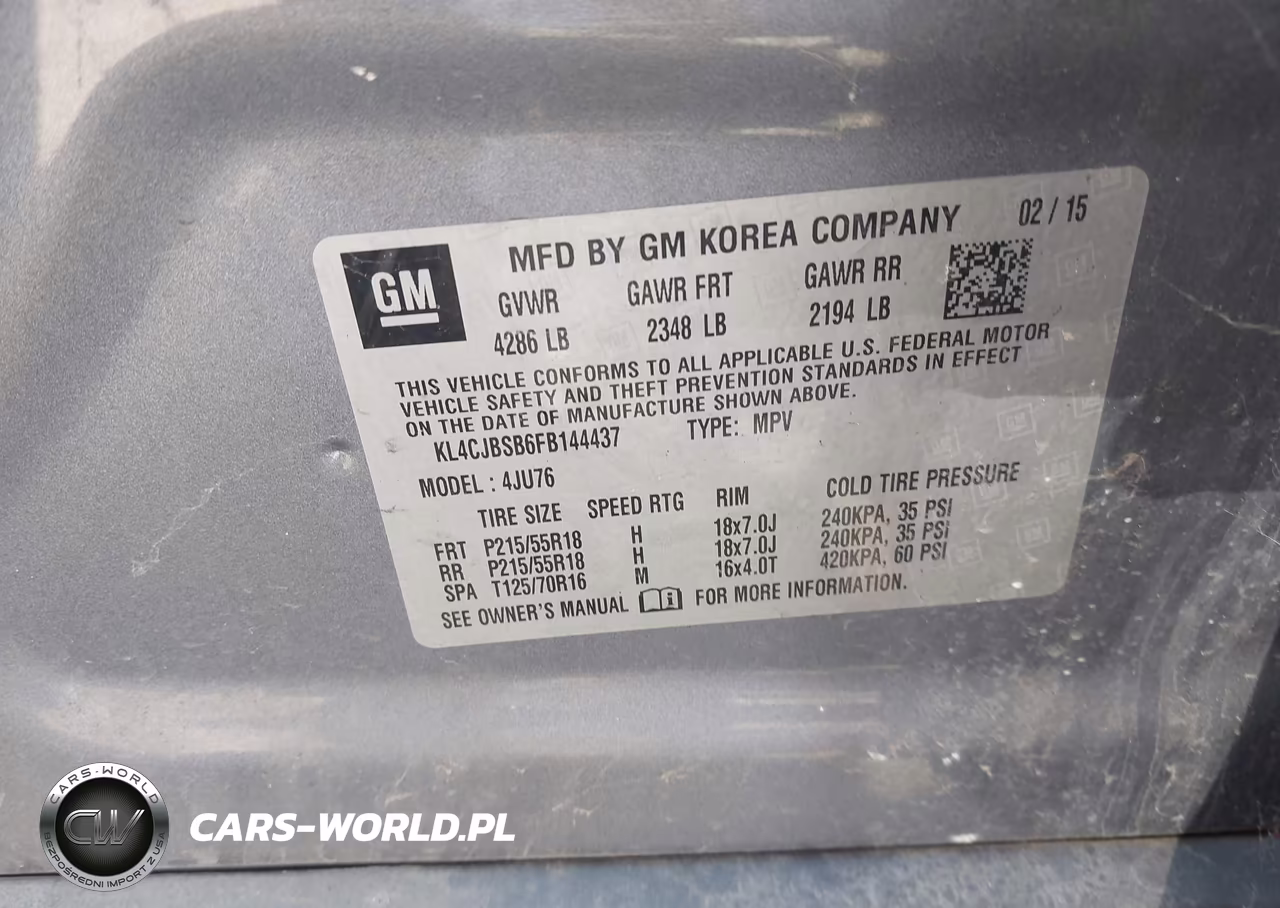 2015 Buick Encore Convenience VIN:KL4CJBSB6FB144437 - 9