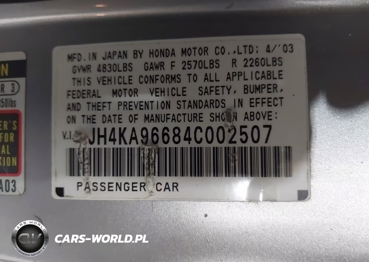 2004 Acura Rl 3.5 VIN:JH4KA96684C002507 - 9