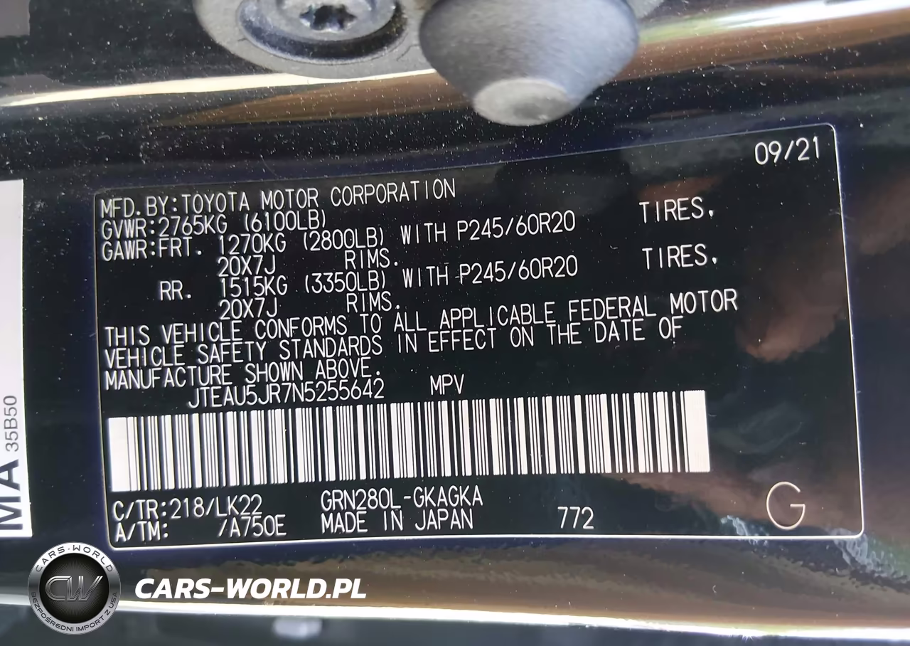 2022 Toyota 4Runner Trd Sport VIN:JTEAU5JR7N5255642 - 9