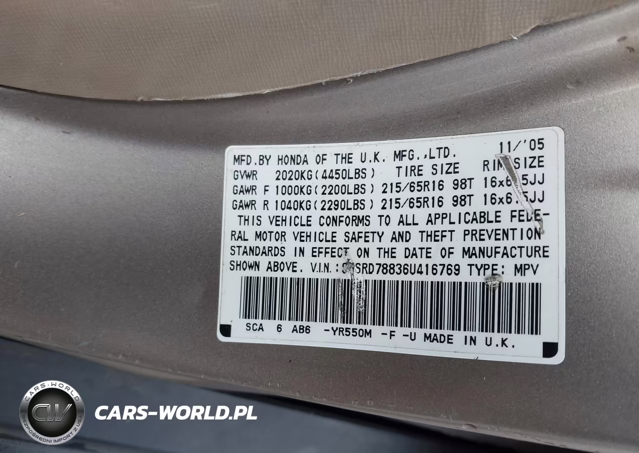2006 Honda Cr-V Ex VIN:SHSRD78836U416769 - 9