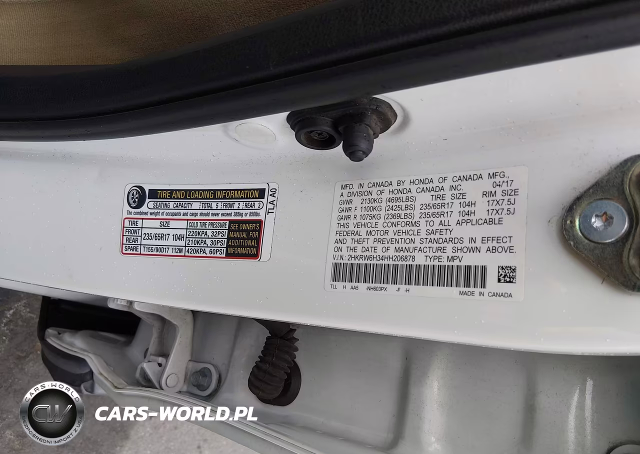 2017 Honda Cr-V Lx VIN:2HKRW6H34HH206878 - 9