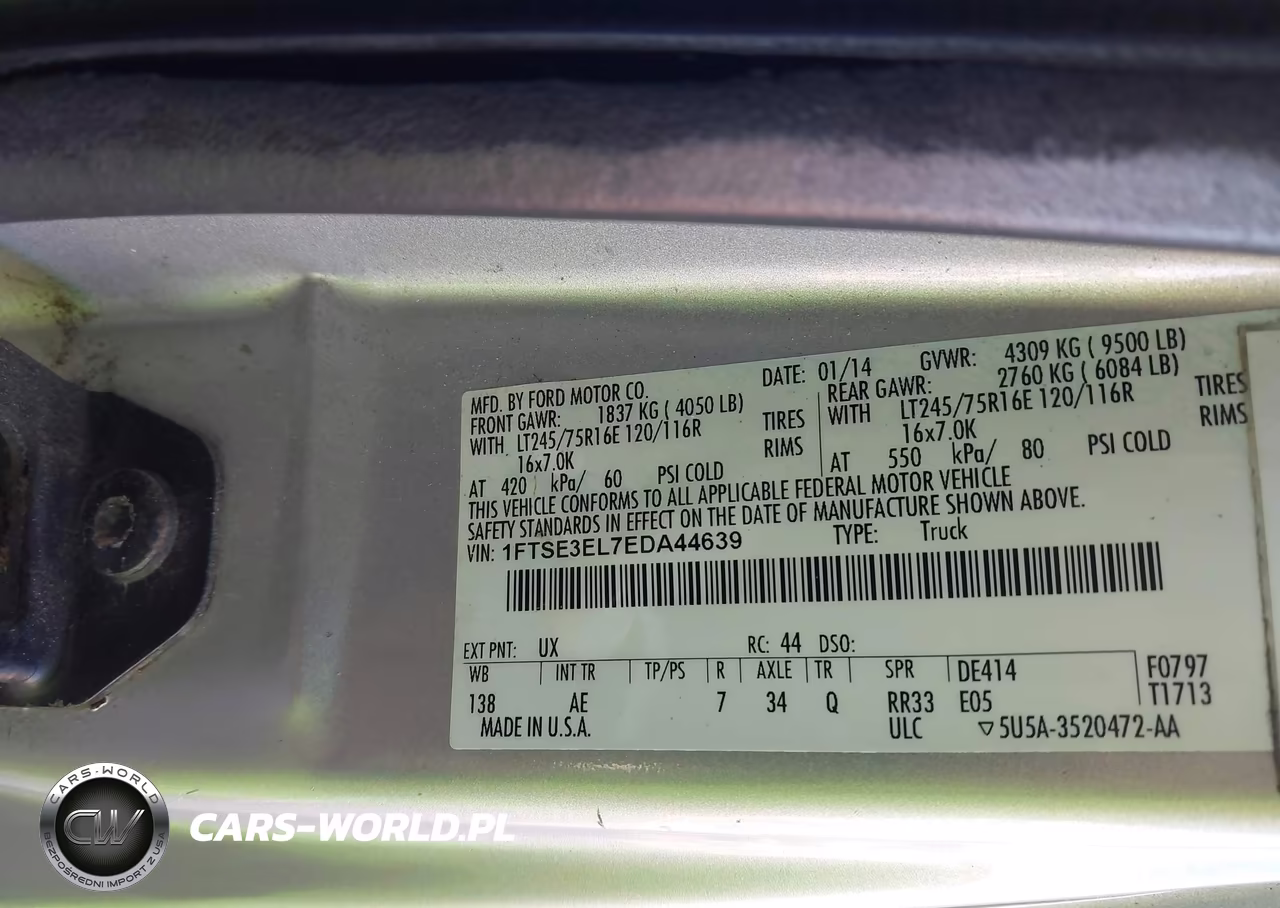 2014 Ford E-350 Super Duty Commercial VIN:1FTSE3EL7EDA44639 - 9