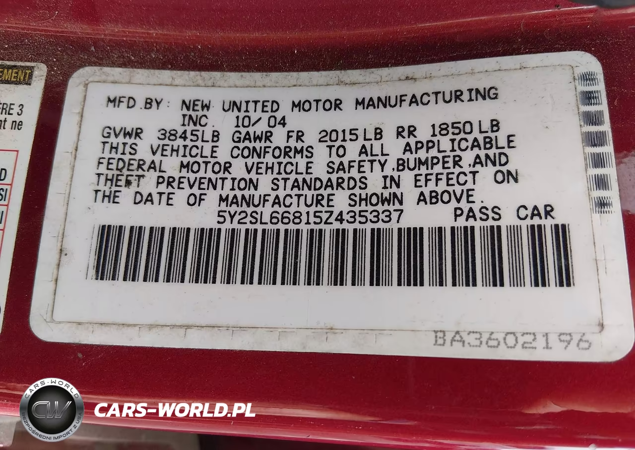2005 Pontiac Vibe VIN:5Y2SL66815Z435337 - 9