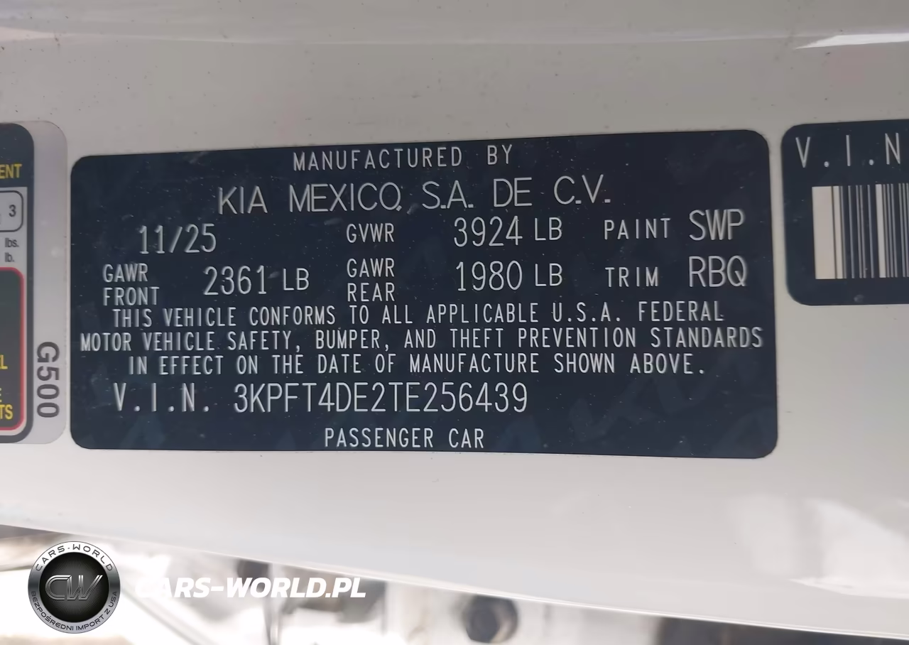 2026 Kia K4 Lxs VIN:3KPFT4DE2TE256439 - 9