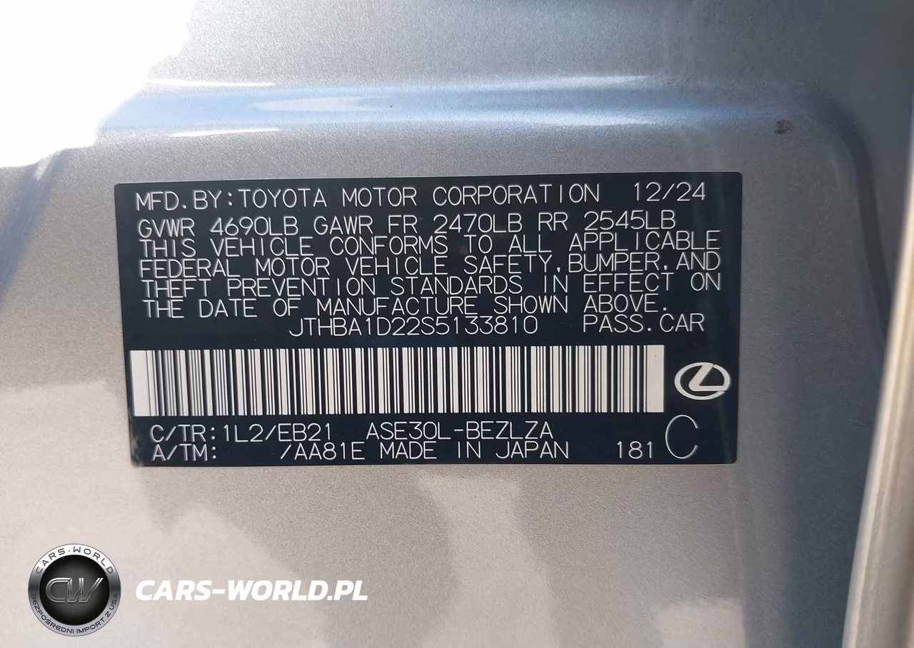 2025 Lexus Is 300 F Sport Design VIN:JTHBA1D22S5133810 - 9