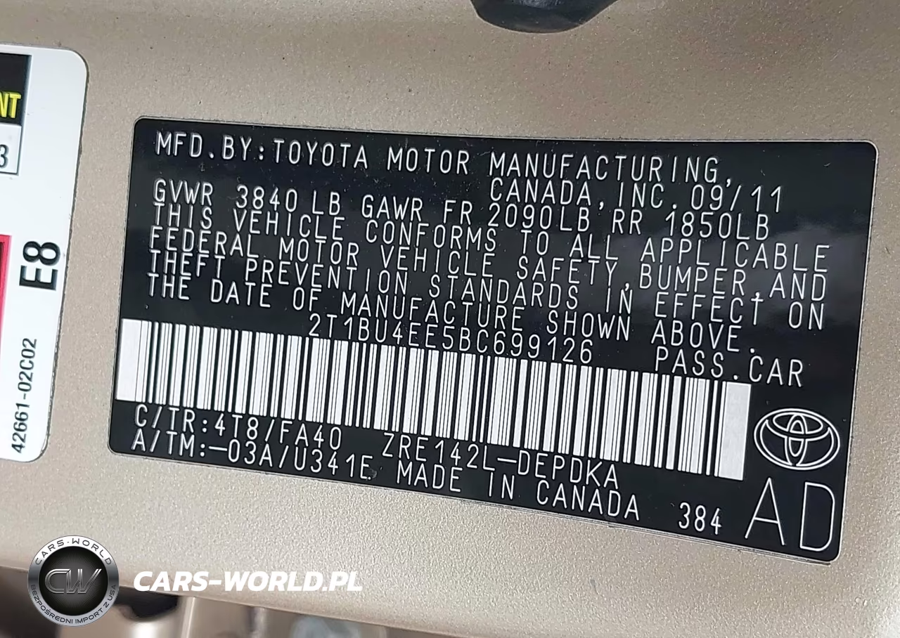 2011 Toyota Corolla VIN:2T1BU4EE5BC699126 - 9