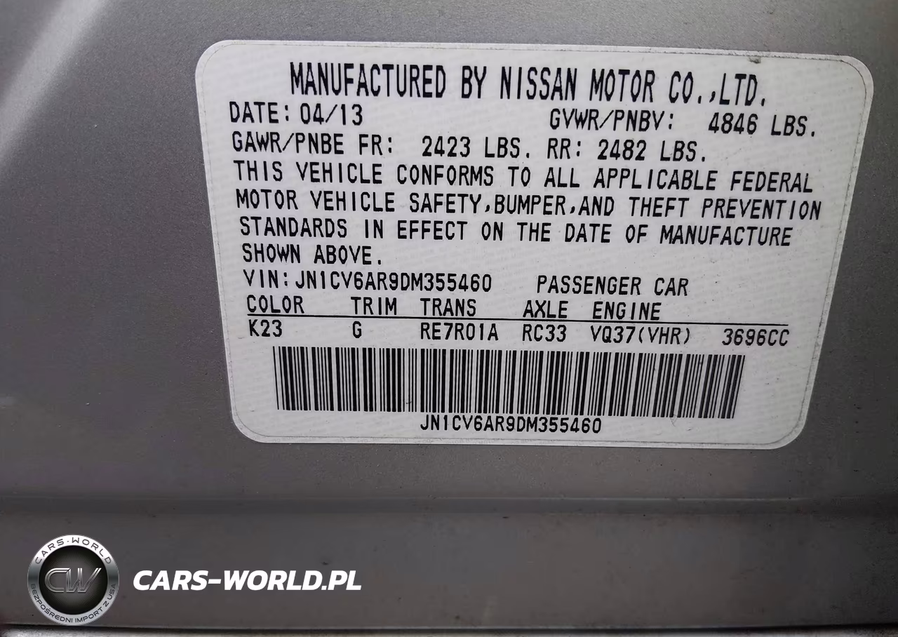2013 Infiniti G37X VIN:JN1CV6AR9DM355460 - 9