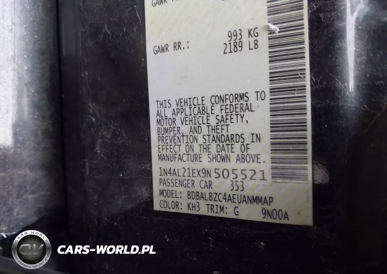 2009 Nissan Altima 2.5 S VIN:1N4AL21EX9N505521 - 9