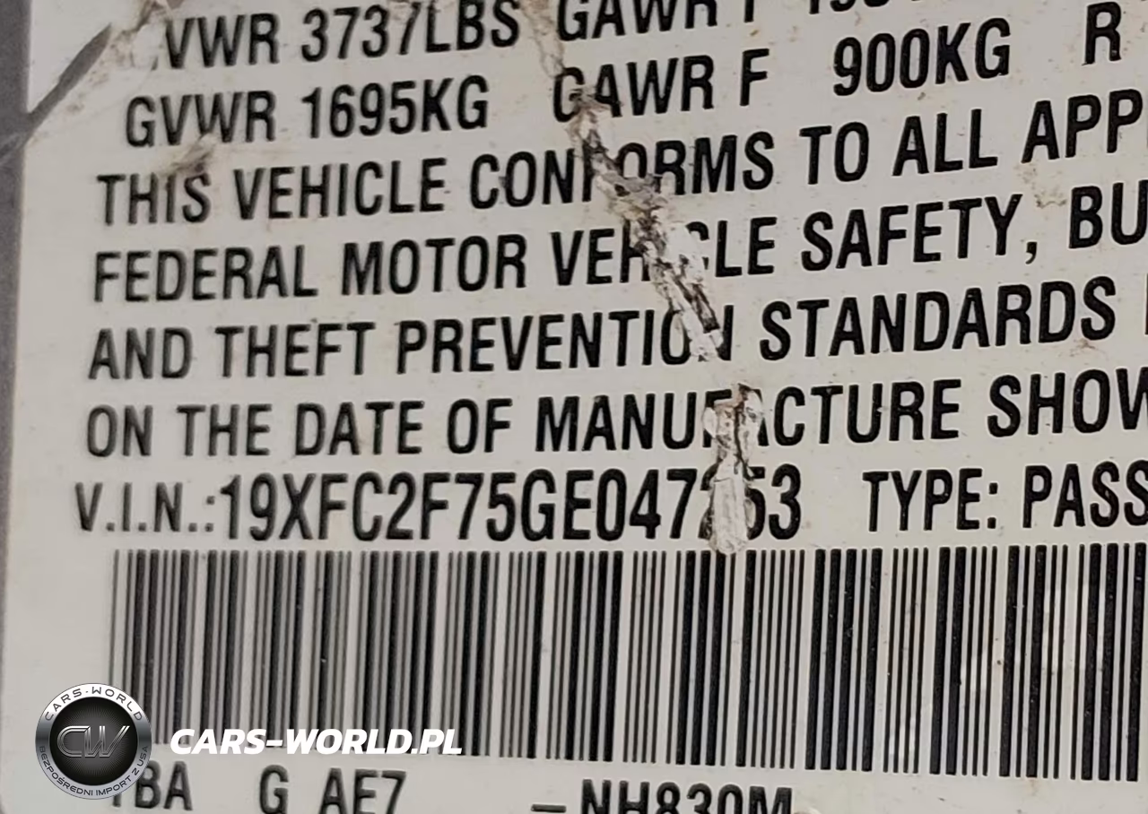 2016 Honda Civic Ex VIN:19XFC2F75GE047253 - 9
