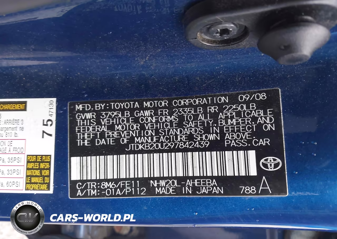 2009 Toyota Prius VIN:JTDKB20U297842439 - 9