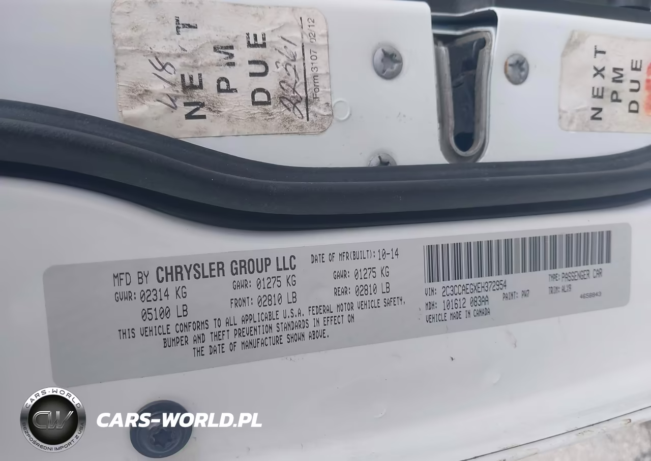2014 Chrysler 300C VIN:2C3CCAEGXEH372954 - 9