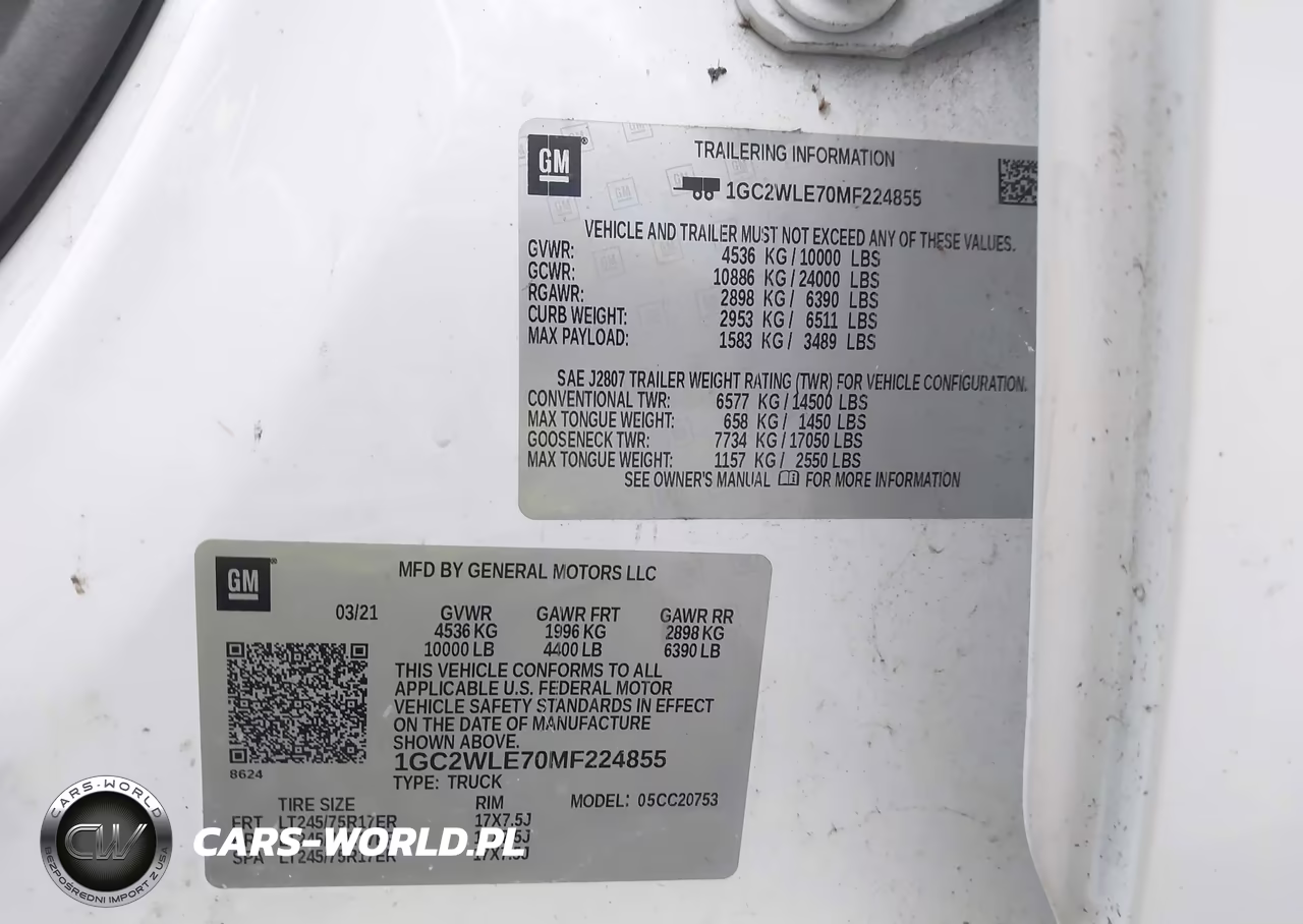 2021 Chevrolet Silverado 2500Hd Work Truck VIN:1GC2WLE70MF224855 - 9