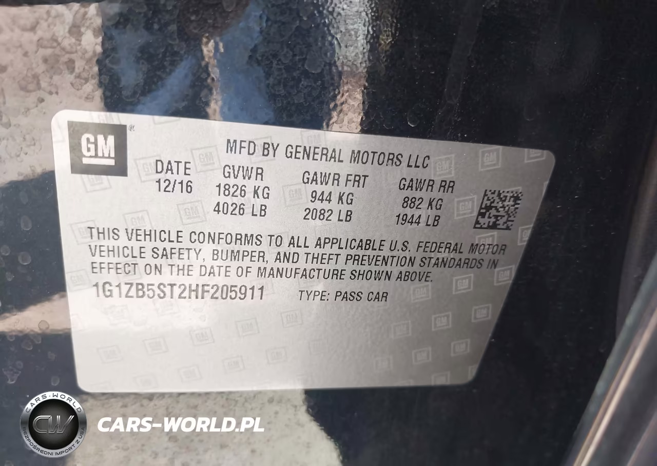 2017 Chevrolet Malibu Ls VIN:1G1ZB5ST2HF205911 - 9