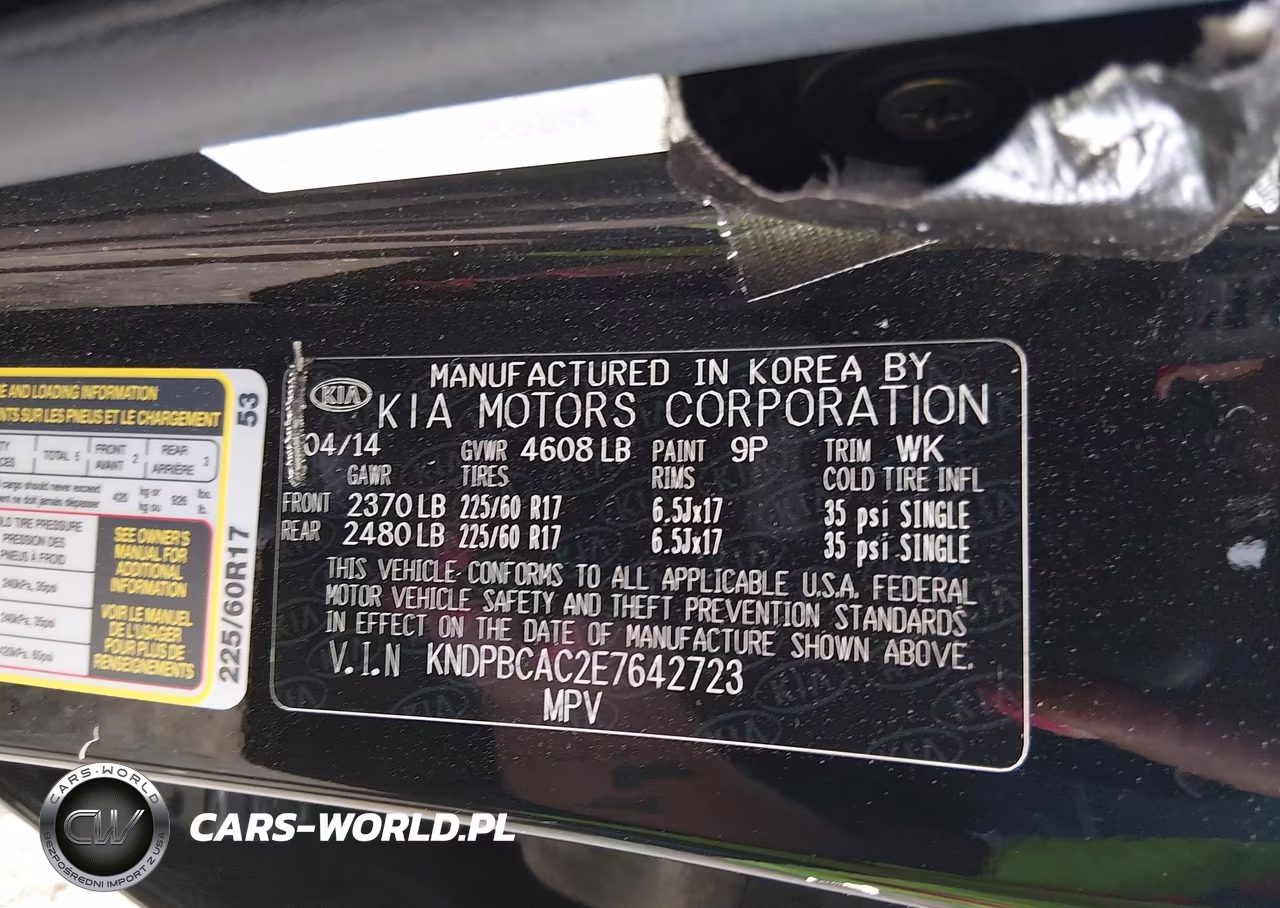2014 Kia Sportage Lx VIN:KNDPBCAC2E7642723 - 9