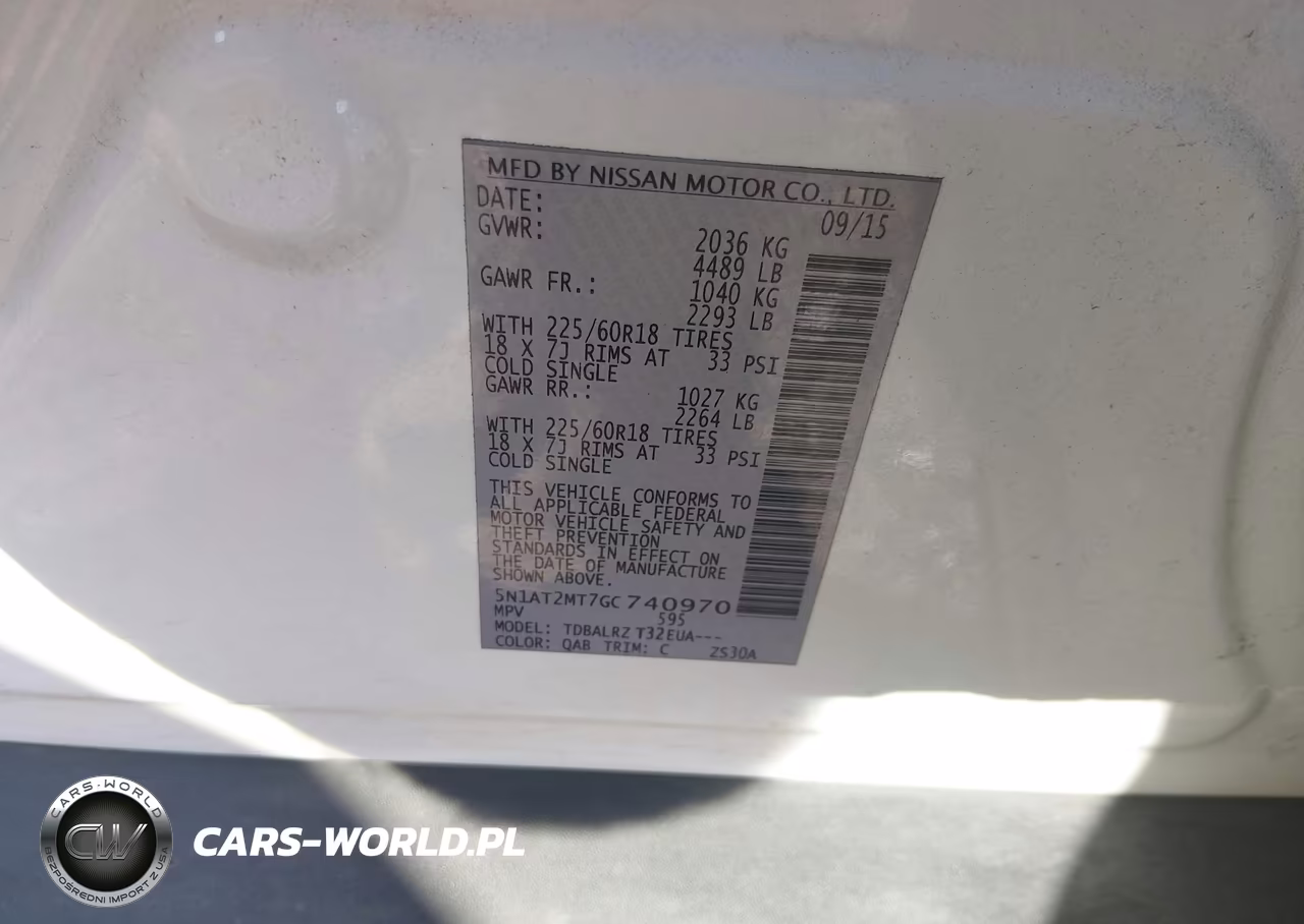 2016 Nissan Rogue Sl VIN:5N1AT2MT7GC740970 - 9
