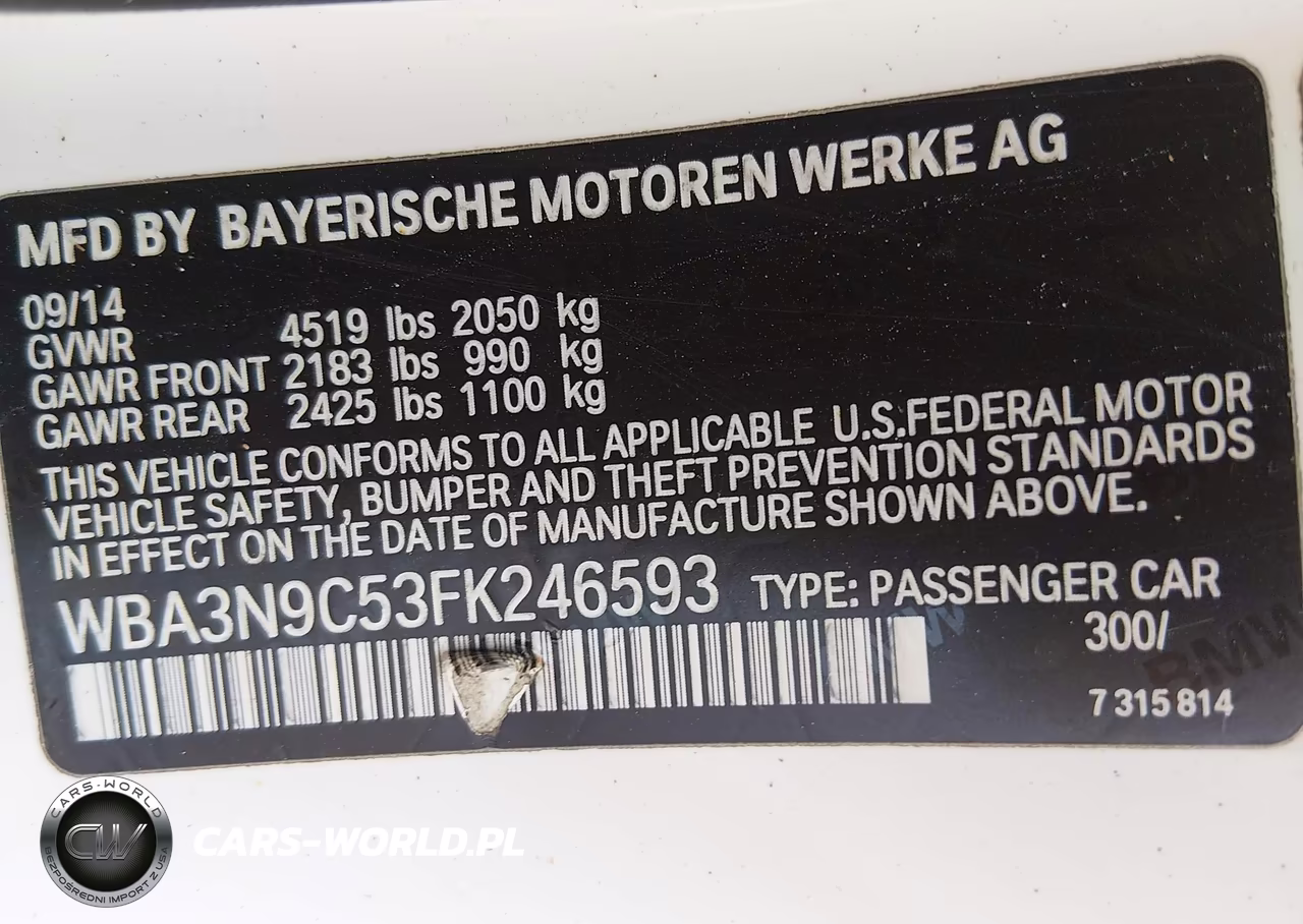 2015 BMW 428I xDrive VIN:WBA3N9C53FK246593 - 9