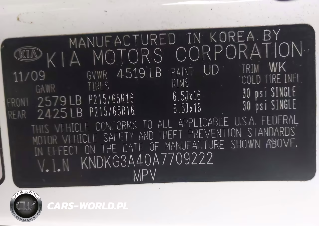 2010 Kia Sportage Lx VIN:KNDKG3A40A7709222 - 9