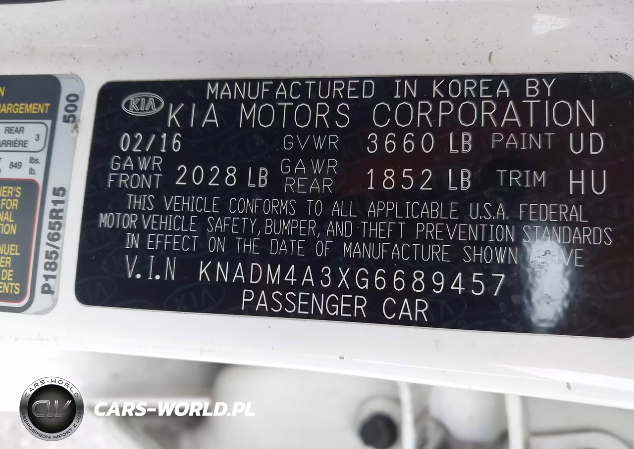 2016 Kia Rio Lx VIN:KNADM4A3XG6689457 - 9