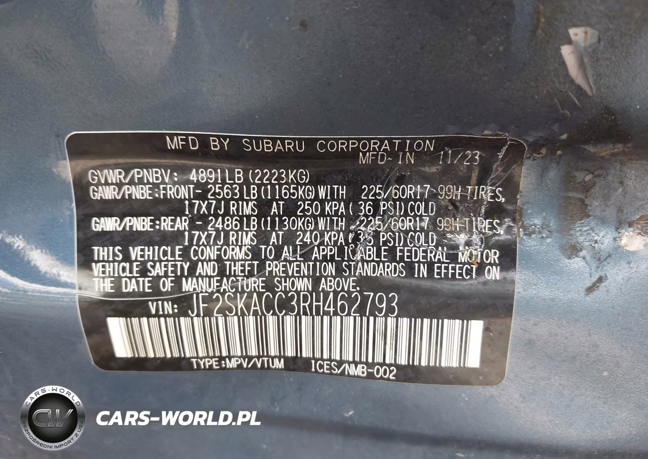 2024 Subaru Forester Premium VIN:JF2SKACC3RH462793 - 9