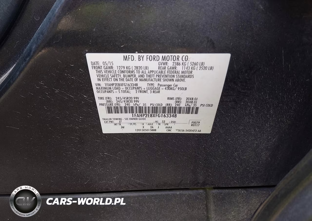 2015 Ford Taurus Sel VIN:1FAHP2E8XFG163348 - 9
