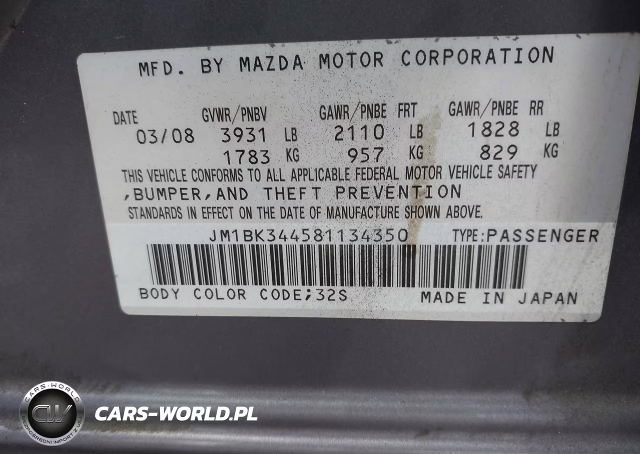 2008 Mazda Mazda3 S Grand Touring VIN:JM1BK344581134350 - 9