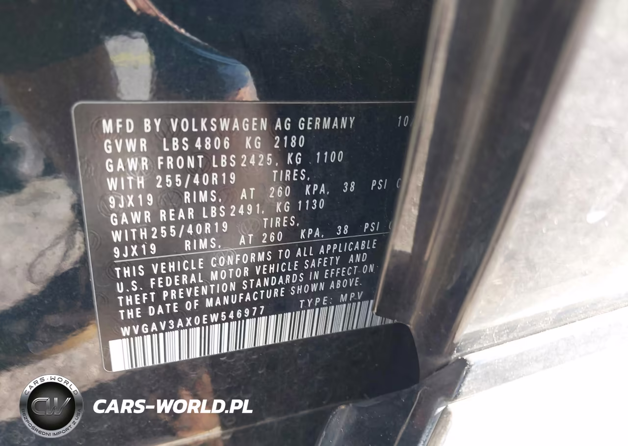 2014 Volkswagen Tiguan R-Line VIN:WVGAV3AX0EW546977 - 9
