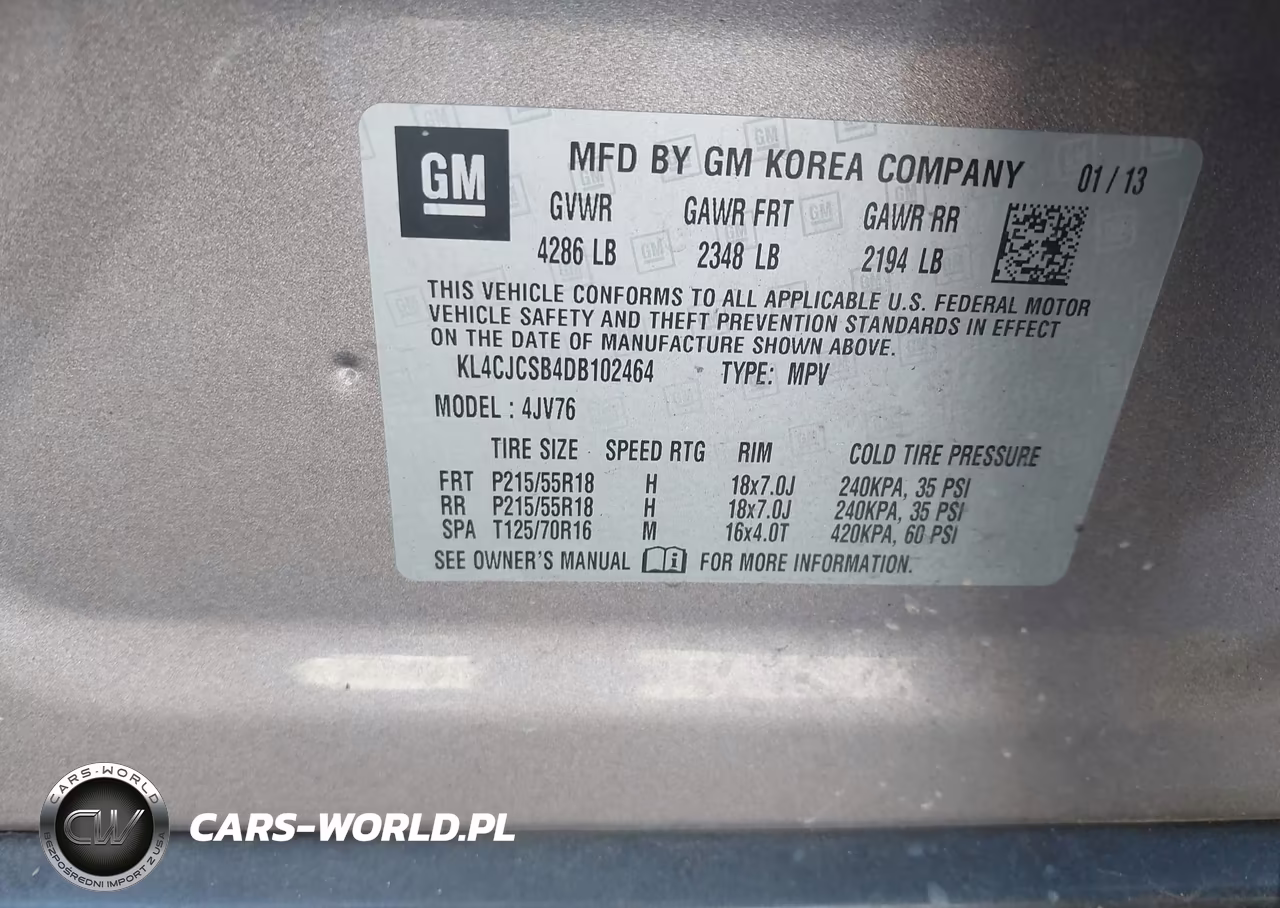 2013 Buick Encore Leather VIN:KL4CJCSB4DB102464 - 9
