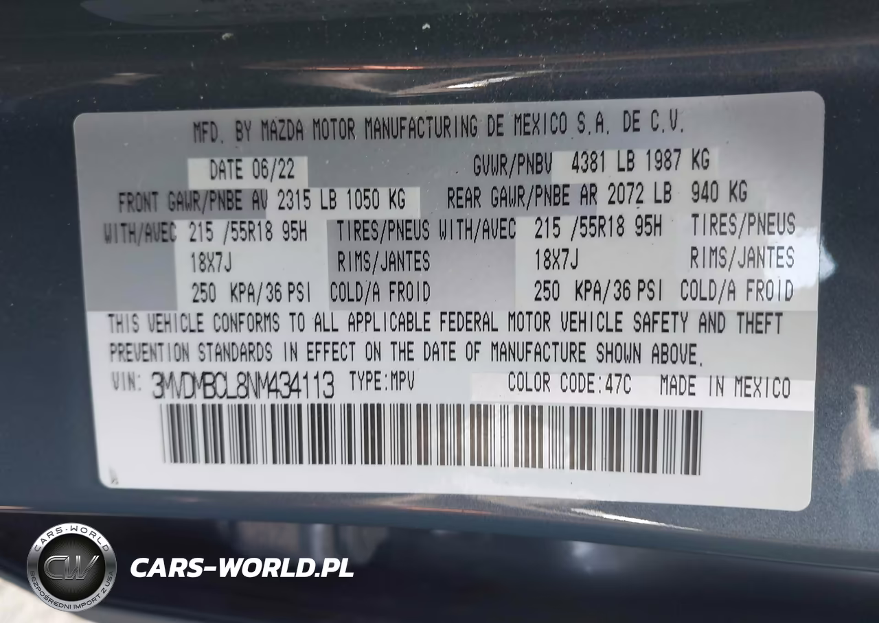 2022 Mazda Cx-30 Preferred VIN:3MVDMBCL8NM434113 - 9