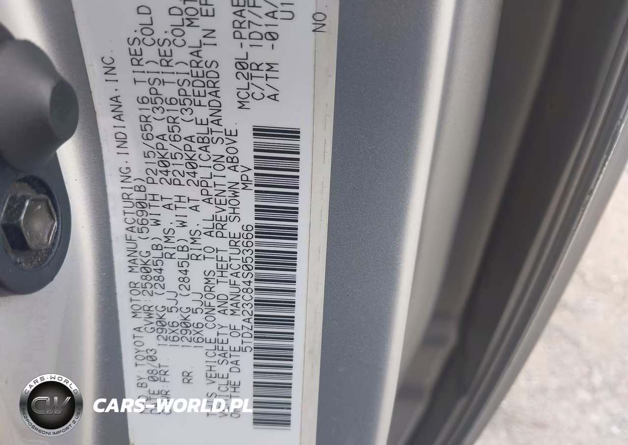 2004 Toyota Sienna Le VIN:5TDZA23C84S053666 - 9