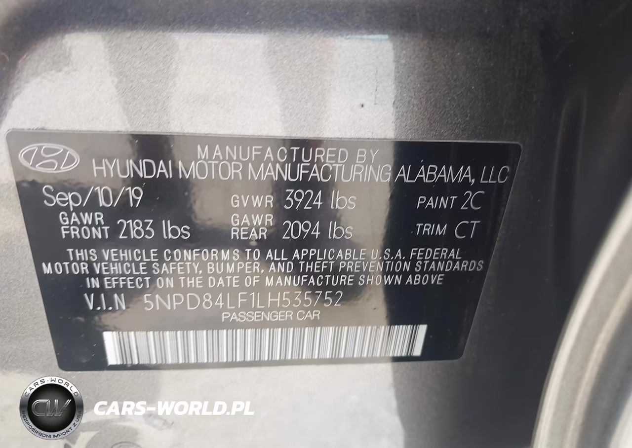 2020 Hyundai Elantra Sel VIN:5NPD84LF1LH535752 - 9