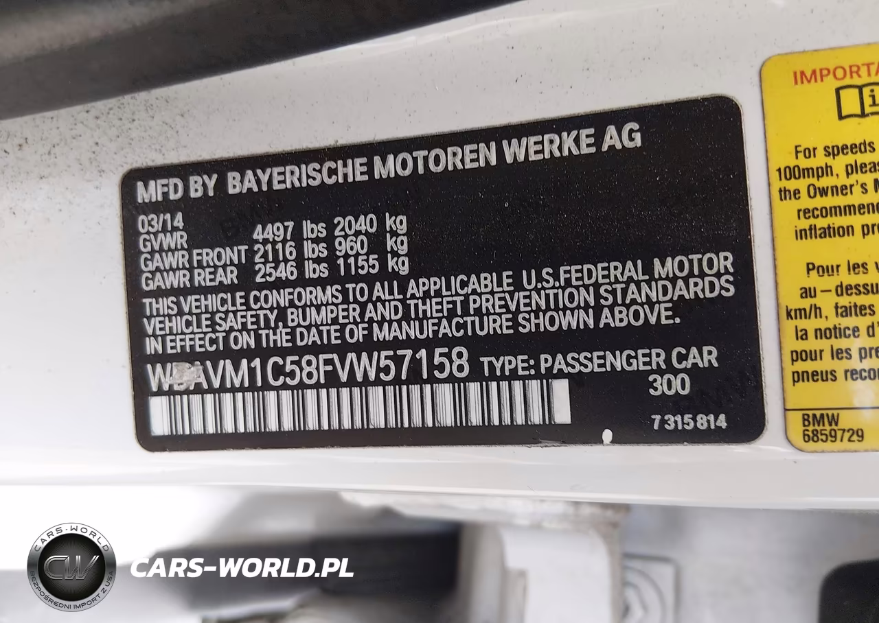 2015 BMW X1 Sdrive28I VIN:WBAVM1C58FVW57158 - 9