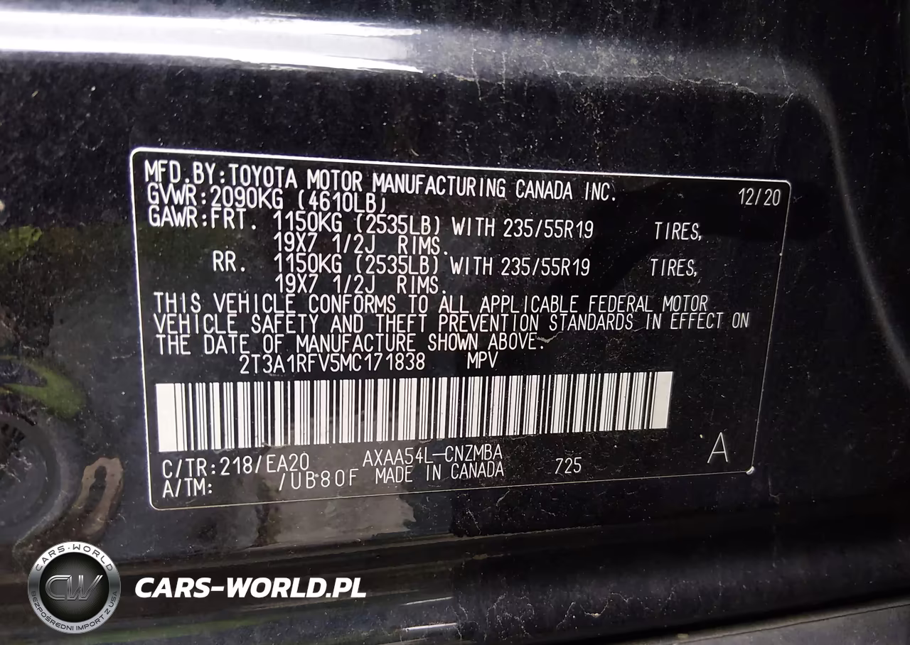 2021 Toyota Rav4 Xle Premium VIN:2T3A1RFV5MC171838 - 9