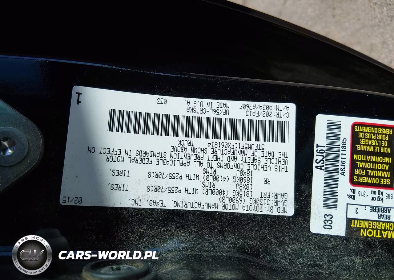 2015 Toyota Tundra Sr 4.6L V8 VIN:5TFUM5F11FX061814 - 9