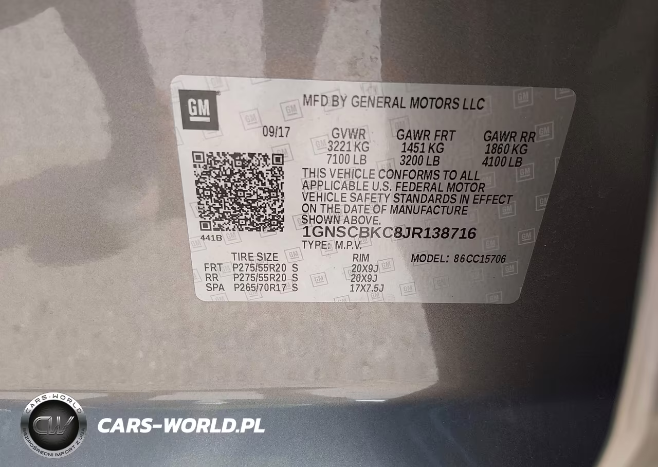 2018 Chevrolet Tahoe Lt VIN:1GNSCBKC8JR138716 - 9