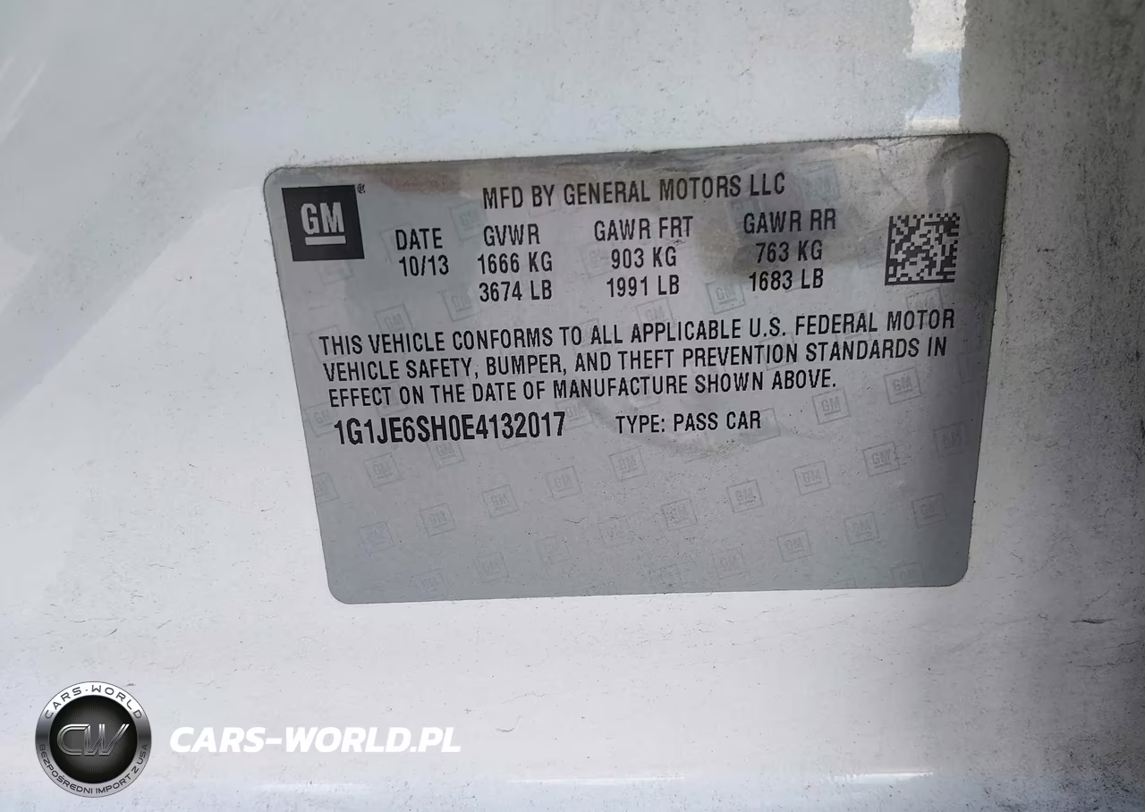 2014 Chevrolet Sonic Ltz Auto VIN:1G1JE6SH0E4132017 - 9