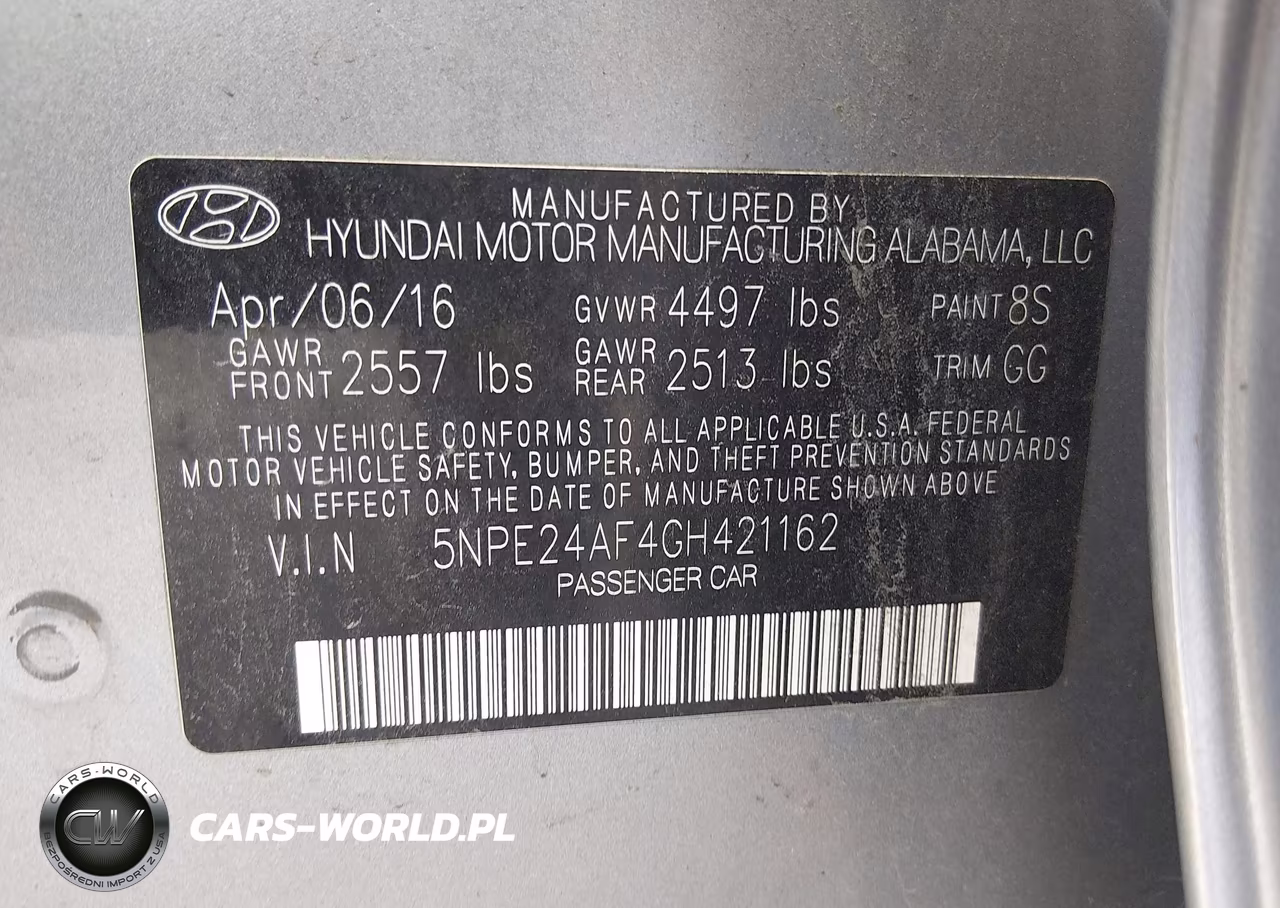 2016 Hyundai Sonata Se VIN:5NPE24AF4GH421162 - 9