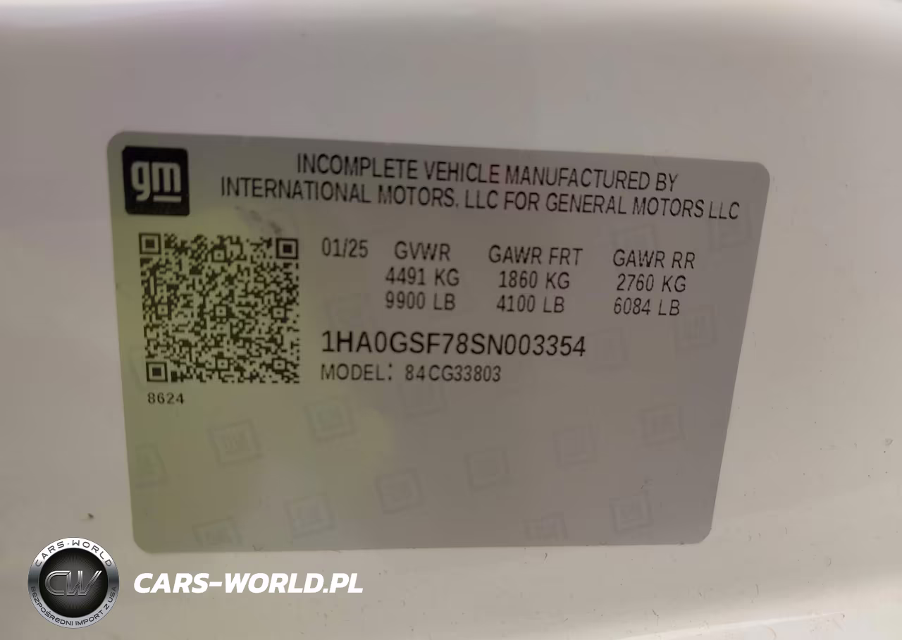 2025 Chevrolet Express Cutaway Work Van VIN:1HA0GSF78SN003354 - 8